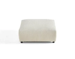 Garance - pouf modulable - en velours côtelé - Lisa Design