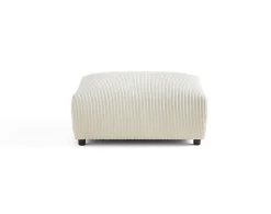 Garance - pouf modulable - en velours côtelé - Lisa Design
