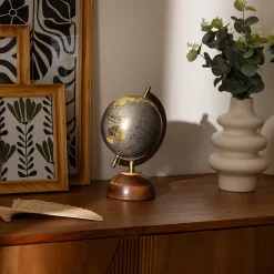 Globe déco Afonso H.24cm pied manguier - Atmosphera