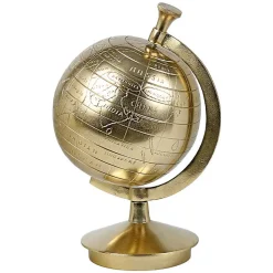 Globe déco aluminium doré 19x18x30cm