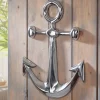 Grand décoratif en aluminium poli figure decorative ANCRE Design Statue grand FineBuy
