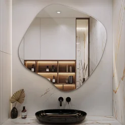 Grand Miroir Irrégulier Tulup 77x77 cm Forme Tache