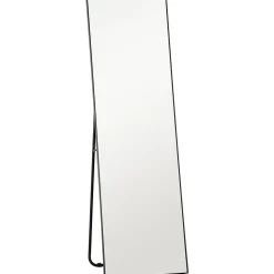 Grand miroir pleine longueur rectangulaire 50 x 160 cm - miroir sur pied ou mural - noir