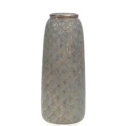 Grand Vase Capu gris 41x18x18cm