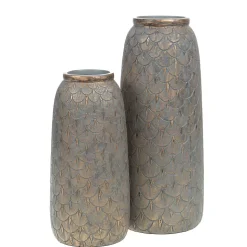 Grand Vase Capu gris 41x18x18cm