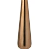 Grand vase de sol en aluminium doré 17x17x60 cm