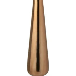 Grand vase de sol en aluminium doré 17x17x60 cm