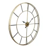 Grande horloge murale en métal - D. 110 cm - Doré - ASHLAND