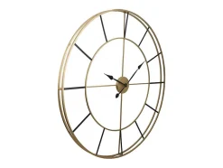 Grande horloge murale en métal - D. 110 cm - Doré - ASHLAND