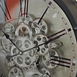 Grande horloge noire Genève 46cm