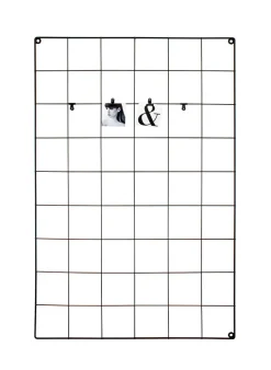 Grille mémo en métal noir l.90 x H.60 cm Ariane