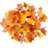 Guirlande décoration HERBST feuilles d'érable artificielles, coloris automne