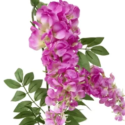Guirlande Glycine Artificielle Phoebe L20xP10xH178 cm- Rose- Atmosphera