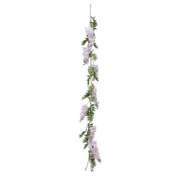 Guirlande Glycine Artificielle Phoebe L20xP10xH178 cm- Rose- Atmosphera