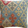 Handmade Kelim Cushion 65x65cm - 100% virgin wool