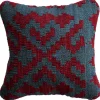 Handmade Kelim Cushion 40x40cm - 100% virgin wool