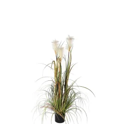 Herbe panache foxtail vert artificiel en pot plastique ø45 x h.120 cm