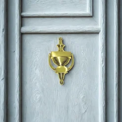 Heurtoir de porte laiton poli 200X95 mm