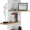 Holz Wandregal Eckregal Regal Balos