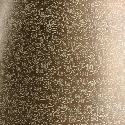 HONORE - Vase alu L40cm H70cm vert vieilli motifs arabesques fleuris