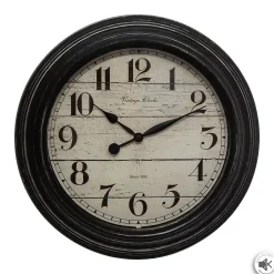 Horloge à moulures - verre - D29 cm - Atmosphera