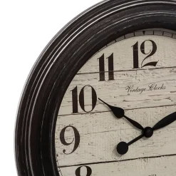 Horloge à moulures - verre - D29 cm - Atmosphera