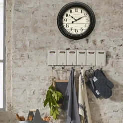 Horloge à moulures - verre - D29 cm - Atmosphera