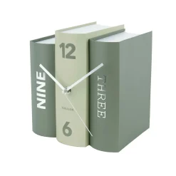 Horloge à poser trompe-l'œil Books