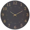 Horloge Boris D28cm- Noir- Atmosphera