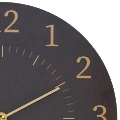 Horloge Boris D28cm- Noir- Atmosphera