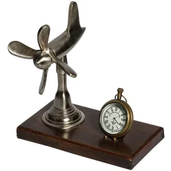 Horloge de bureau Hélice 19x10x18cm