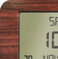 Horloge Digitale FISHTEC Wood Lamp Silver