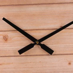 Horloge en bois et métal noir 60cm