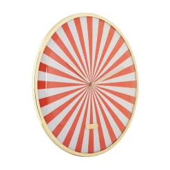 Horloge en métal Candy Swirl Dome