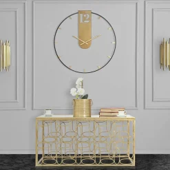 Horloge en métal Goldy 60x4.5 cm
