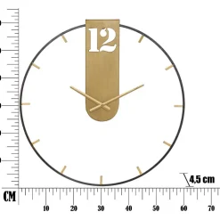 Horloge en métal Goldy 60x4.5 cm