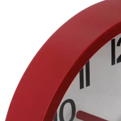 Horloge en plastique - D22 cm - Noir- Atmosphera