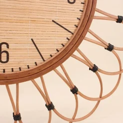 Horloge en rotin 60cm, Areza - Ornami