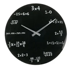 Horloge en verre MATHEMATIC 35 cm