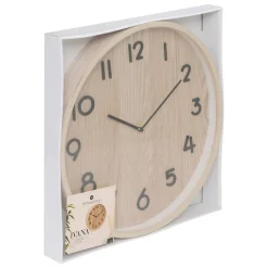 Horloge Ivana - bois et verre - D38 cm - Atmosphera