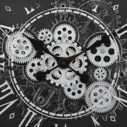 Horloge Izia - verre - noir et blanc - D51 cm - Atmosphera