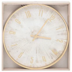 Horloge Izzie doré D30cm - Atmosphera
