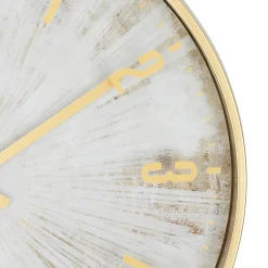 Horloge Izzie doré D30cm - Atmosphera