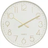Horloge Laure lin D50,8cm - Atmosphera