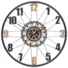 Horloge Mohan en bois & métal D65cm - Atmosphera