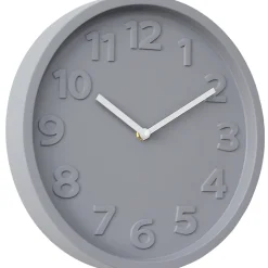 Horloge murale design gris ⌀30 x ep.4,5cm