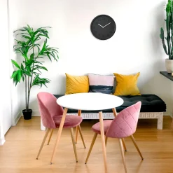 Horloge murale design noir ⌀30 x ep.4,5cm