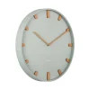 Horloge murale en métal Grace Jade grisée