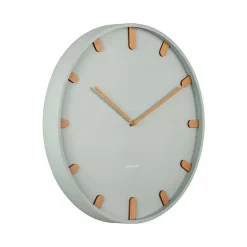 Horloge murale en métal Grace Jade grisée