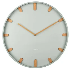Horloge murale en métal Grace Jade grisée